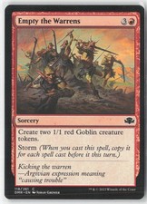 Empty the Warrens 118 Common Dominaria Remastered Magic: The Gathering Near Mint