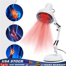 150W IR Infrared Red Heat Light Therapy Bulb Lamp Muscle Pain Relief Floor Stand