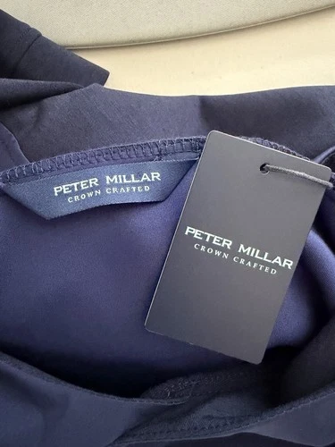 Peter Millar Winsome Hybrid Navy Pullover Hoodie Jacket MF25XZ22 Men Size Large image 6