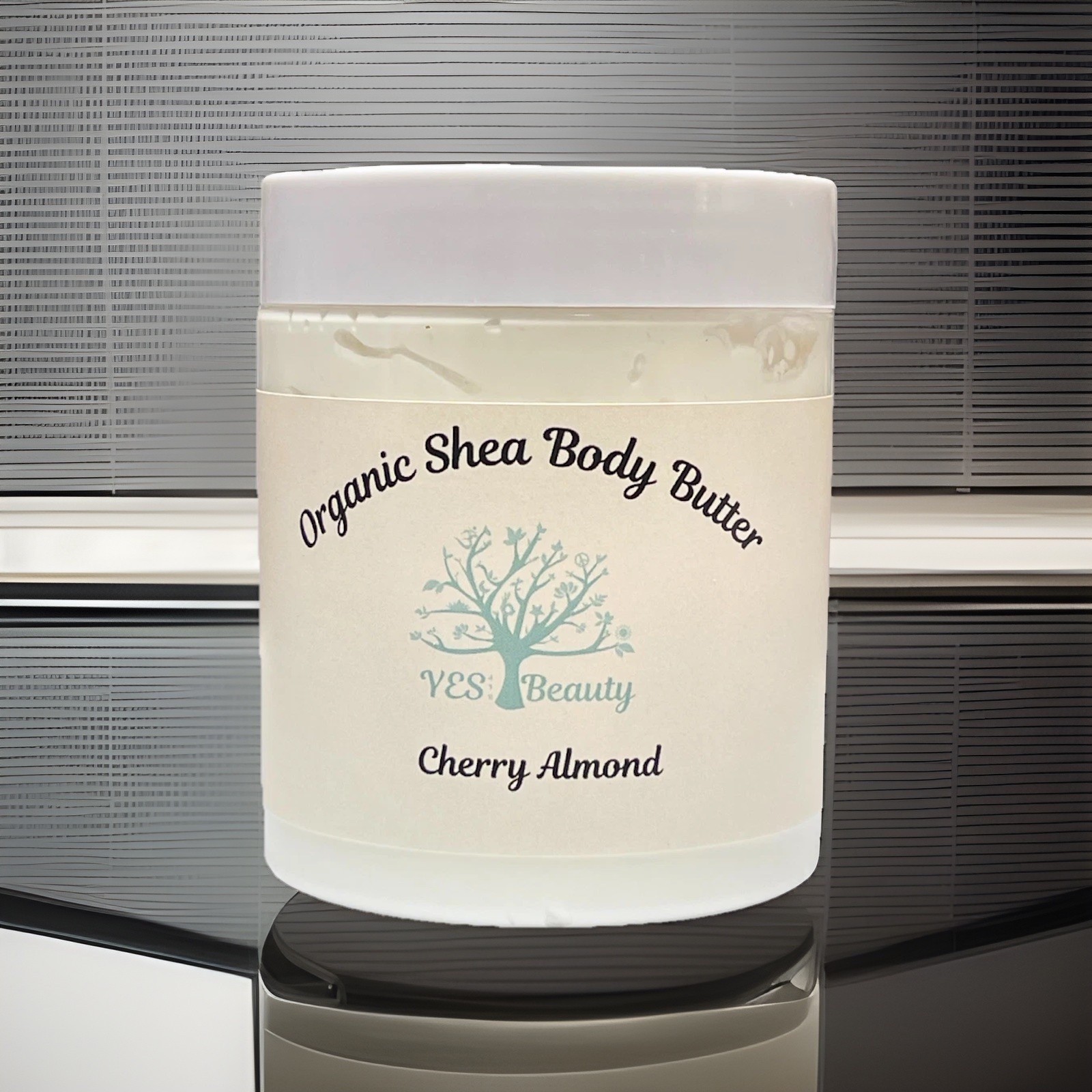 Body Butter Rich & Creamy Handmade Organic Shea - Cherry Almond - 10 oz
