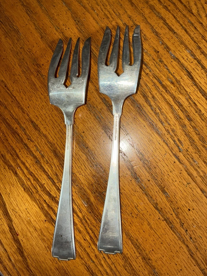 Lote de 8 piezas de cubiertos de ley Gorham Ettuscan Foto 3 de 4