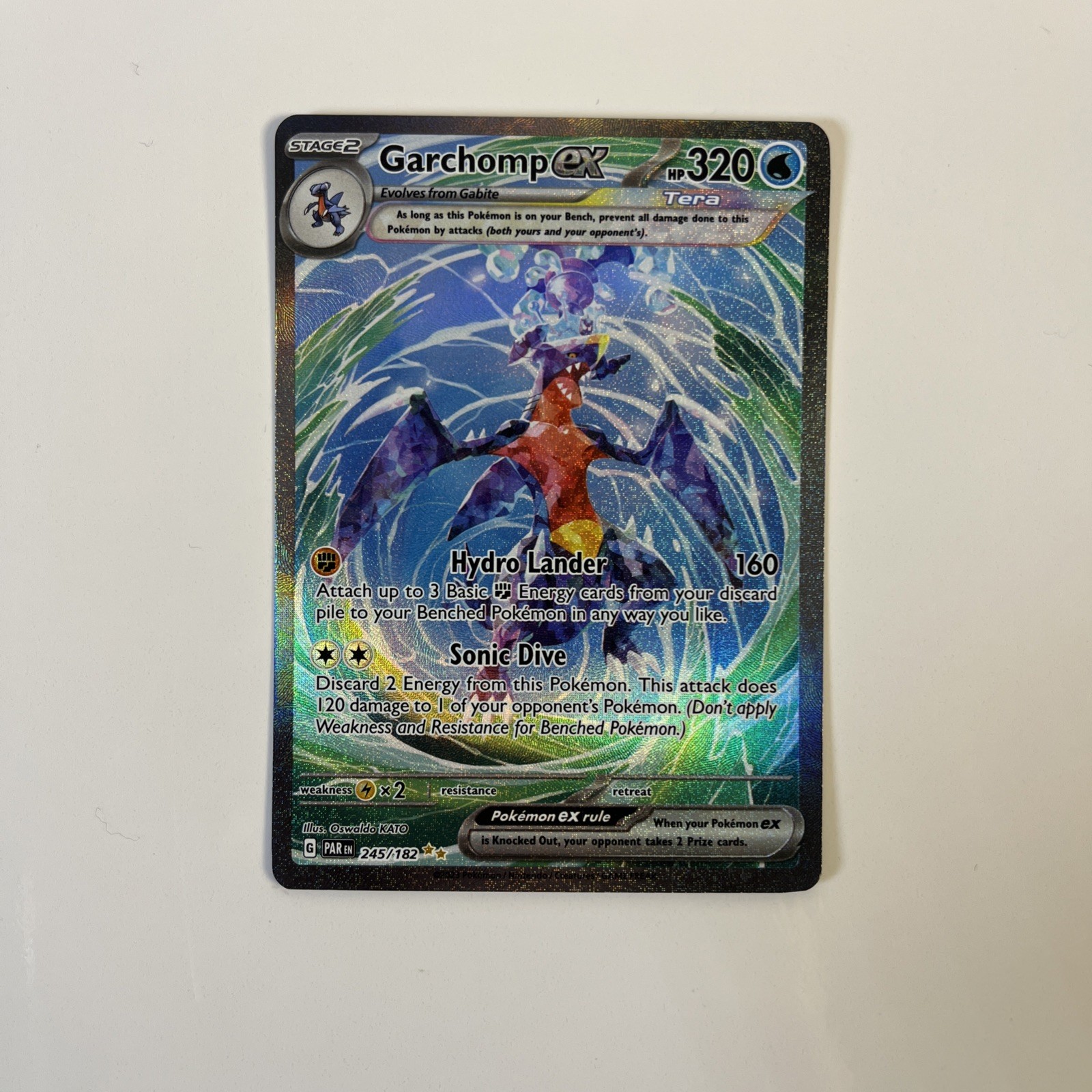 Garchomp ex - 245/182 Paradox Rift Special Illustration Pokemon