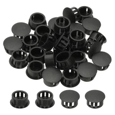 Plastic Hole Plugs, 99 Pcs 5/7"(17mm) Round Plastic Hole Caps, Black