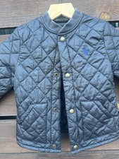 Polo Ralph Lauren Black Quilted Full Zip Jacket Boys Size 4T