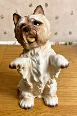 ** M. Takai - West Highland Terrier (Westie) - Keramikfigur - 8,5'' groß **