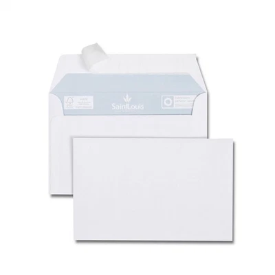 [6652-3] GPV Lot de 3 Paquets de 25 enveloppes de visite blanches 90x140 100 ... - Photo 1/2