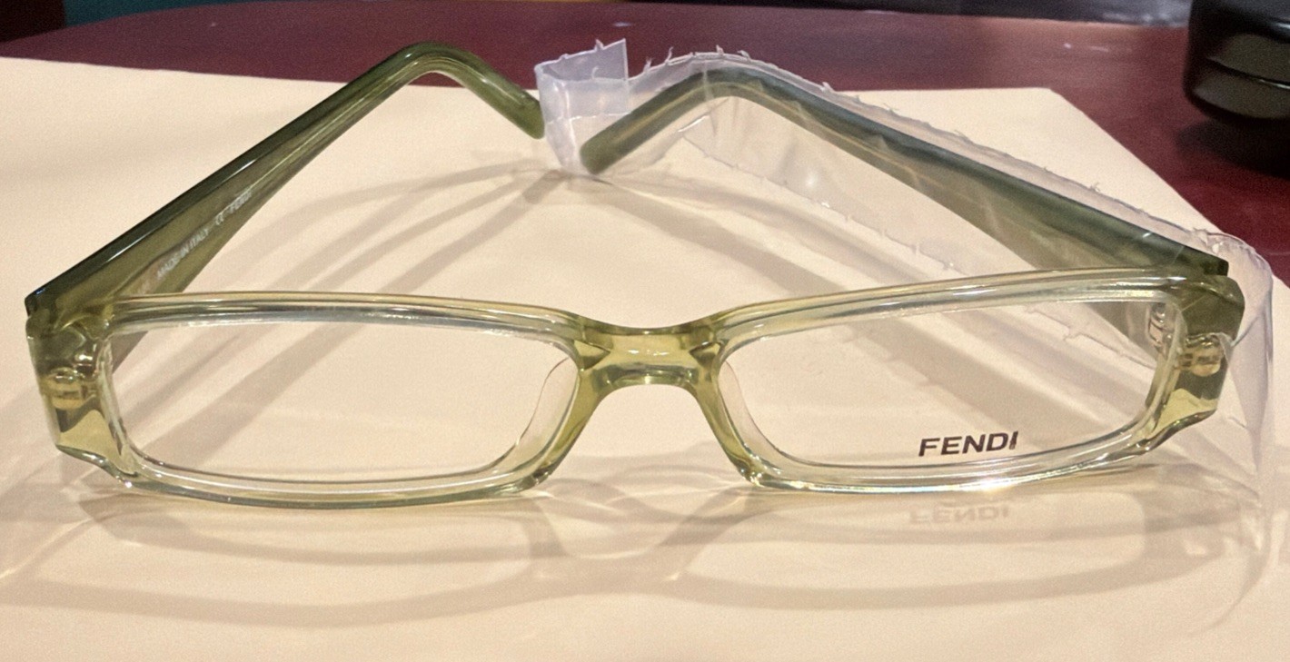 New Fendi Eyeglasses Frames F891 Lime Green Full Set Case Ready For Prescription thumbnail 4