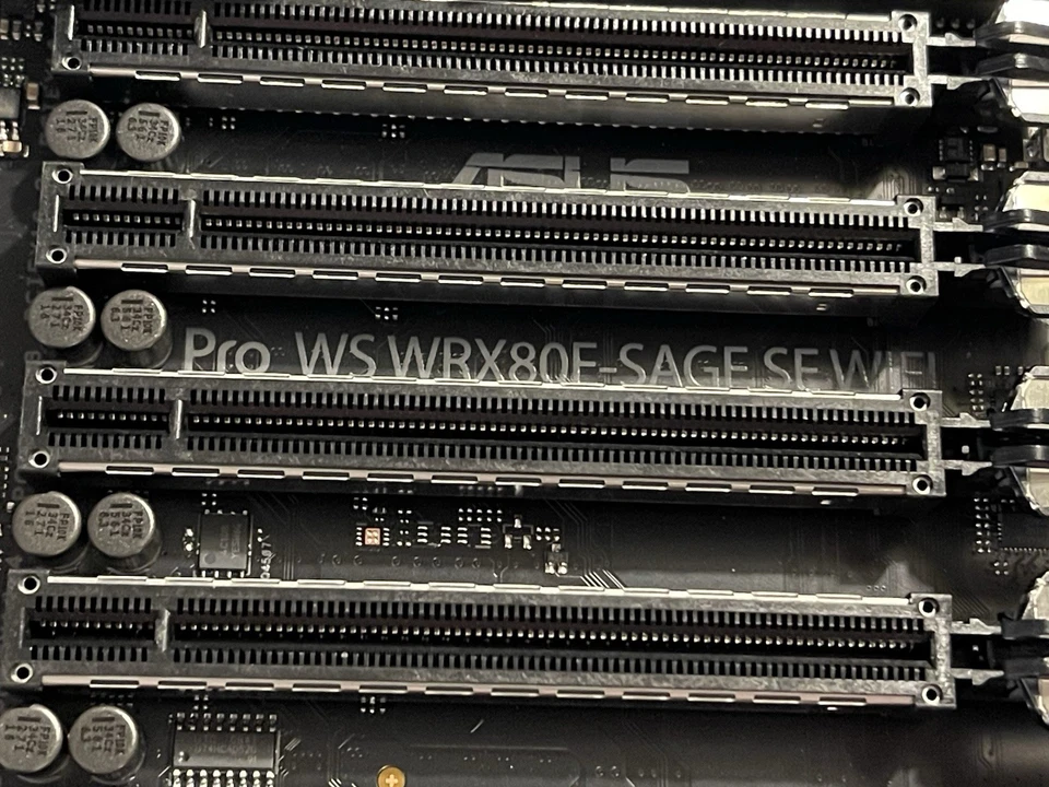 Tested Good ASUS WRX80E-SAGE Pro WS SE WIFI AMD sWRX8 eATX Motherboard - Image 2 of 4