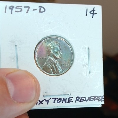 Lincoln Wheat Small Cent 1957-D Denver Bronze BN Toned Business Strike KM#132