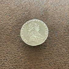  1787 Georgivs III Shilling lapel mount