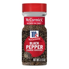 McCormick Black Pepper, Coarse Ground, Non GMO, 3.12 Ounce (Pack of 1)