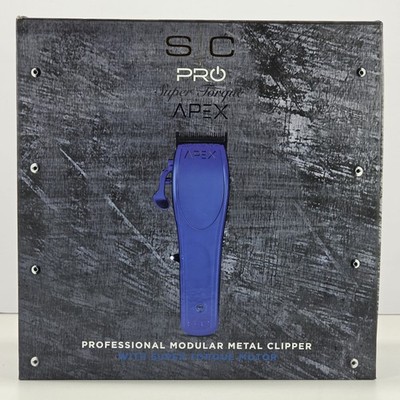 STYLECRAFT Pro Super Torque Apex Motor Modular Metal Hair Clipper - Blue #SC603 