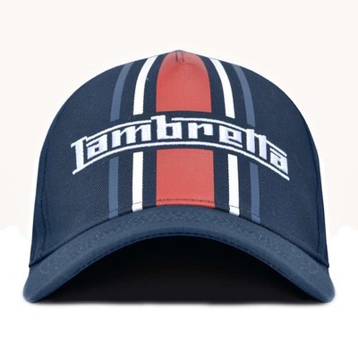Lambretta Herren Stripe Cap Baseball Cap - Navy - OS