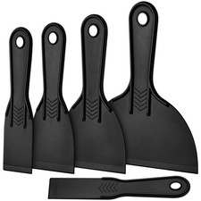 Plastic Putty Knife Set Flexible Scraper Tools Multi Size