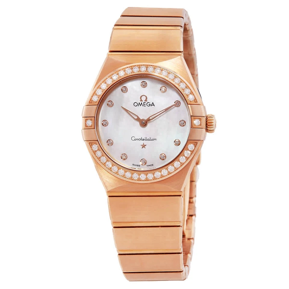 Reloj Omega Constellation de cuarzo con diamantes para mujer 131.55.28.60.55.001
