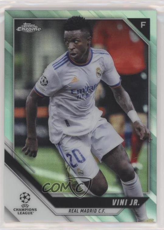 2021-22 Topps Chrome UCL Aqua Refractor 15/199 Vinicius Junior Vini Jr #63 n0c