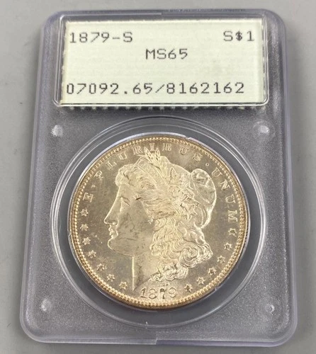 1879 S US Morgan Silver $1 PCGS MS65  L24492