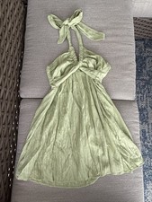 SHEIN Lime Green Short Halter Lime Green Dress Size L
