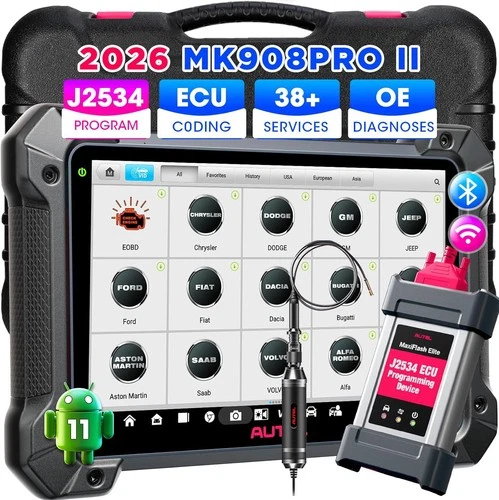 2026 Autel MS908S PRO II MK908 PRO II Elite J2534 Programming Diagnostic Scanner