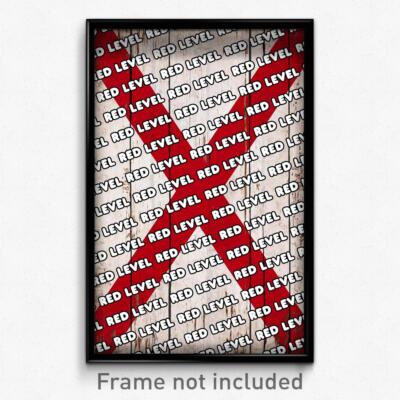 Red Level Alabama Poster (AL City Souvenir 11x17 Town Print) | eBay