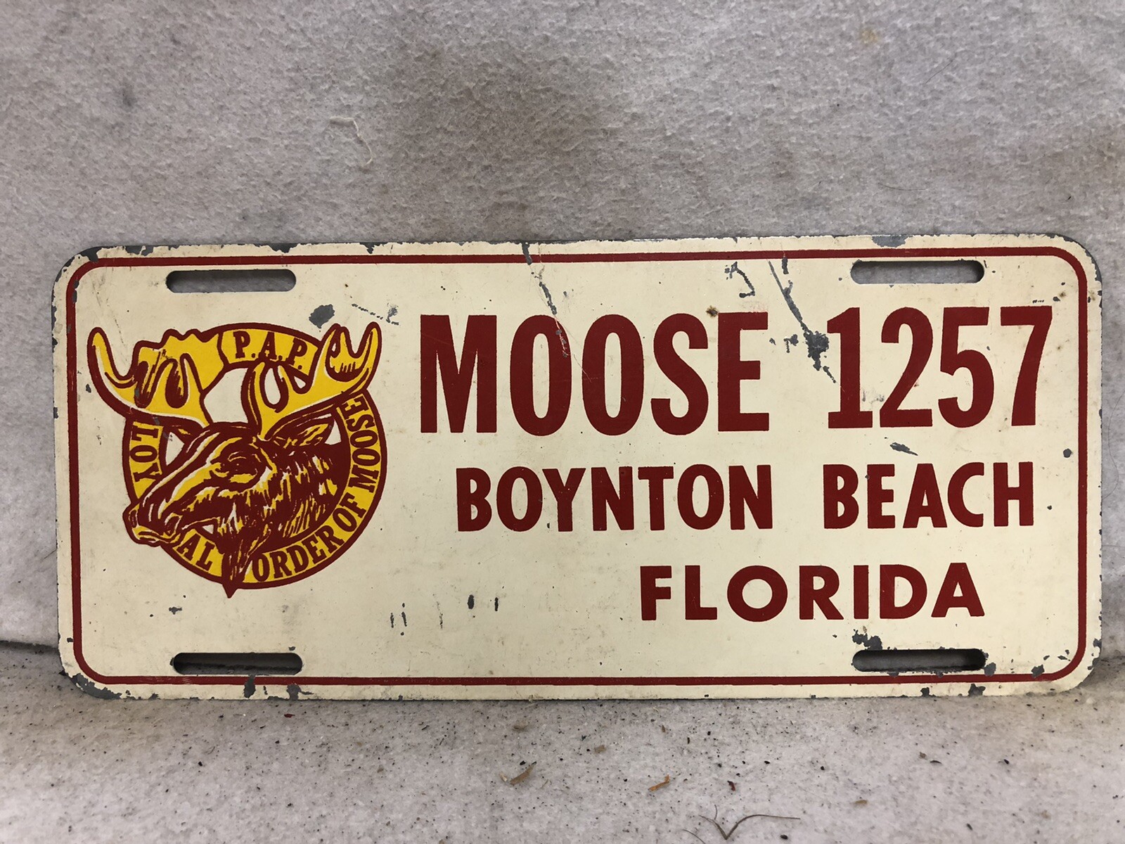 Vintage Boynton Beach Florida License Plate Booster eBay