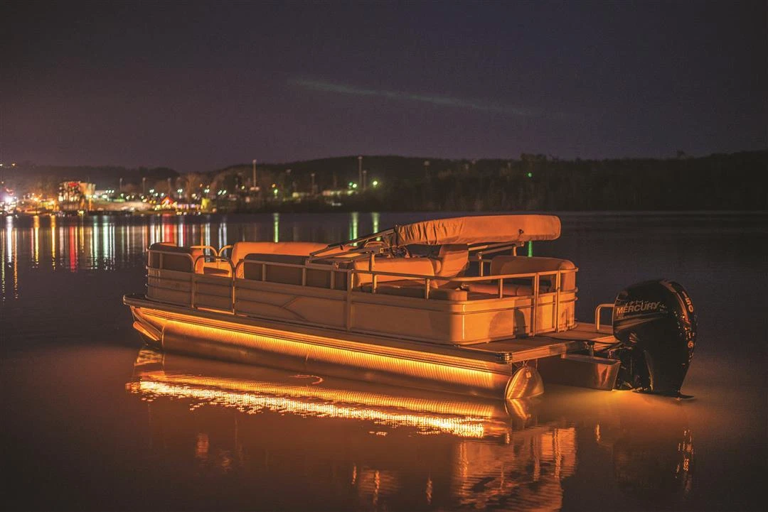 T H Marine Boat Deck Light LED PBDK20RGB DP Mounts To Boat Under