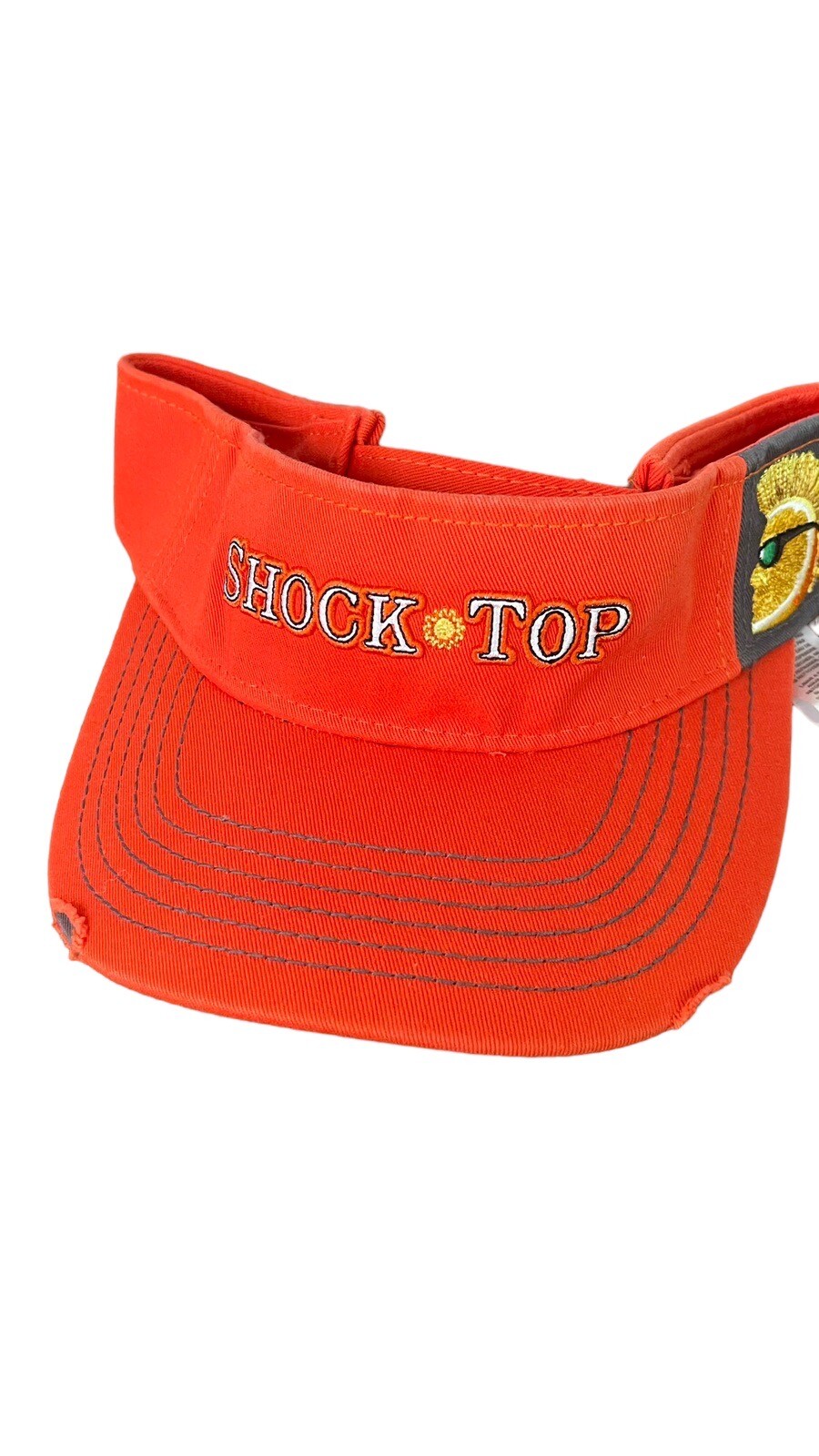 Shock Top Hat Orange Adjustable Visor - image 4