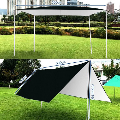 Tarp Zelt-Plane 3mx3m Wasserdicht –Camping Sonnensegel Sonnenschutz UV-Schutz DE - Bild 5 von 17