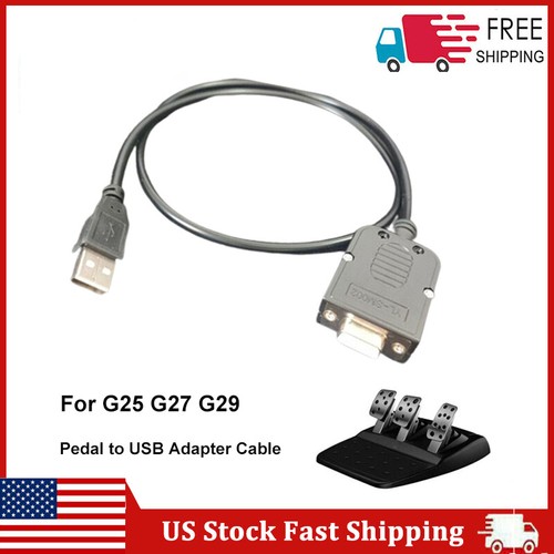 USB Adapter Cable Converter for Logitech G29 G27 G25 Pedal Modification Part US