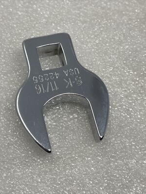 SK TOOLS 42255 Chrome Crowfoot Wrench, 3/8  Drive SAE, 11/16 