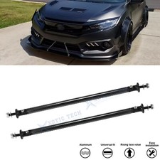 Pair Vehicle Bumper Chin Lip Splitter Rear Diffuser Strut Rod For Honda Acura