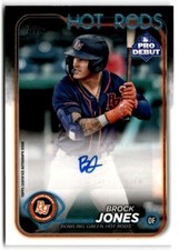 2024 Topps Pro Debut Brock Jones BASE Auto Bowling Green Hot Rods #PD-28
