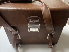 Vintage 9 X12 Marsand Brown Canera 1 Shelf Compartment Leather Bag
