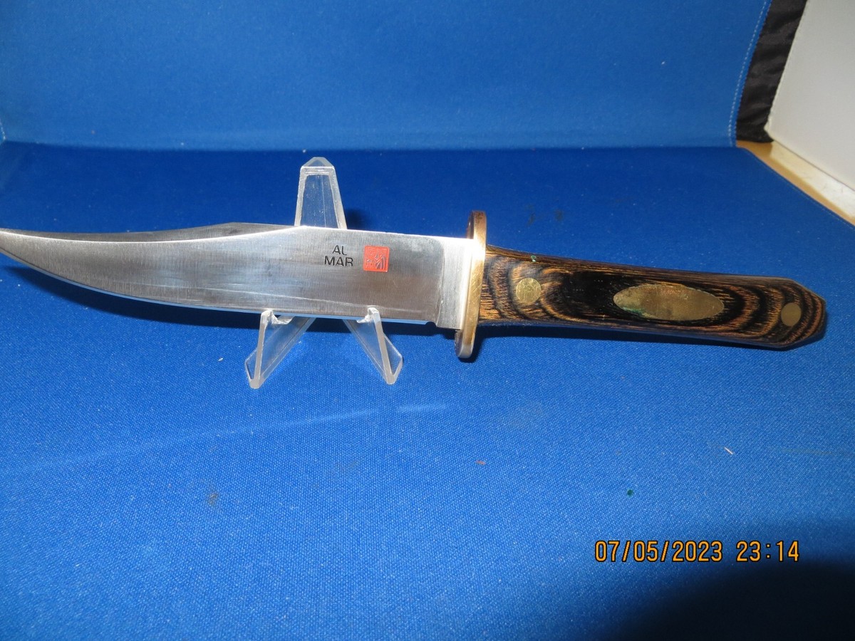Vintage Al Mar 8507 Seki Japan Bowie Dagger Knife W/Sheath NOS | eBay