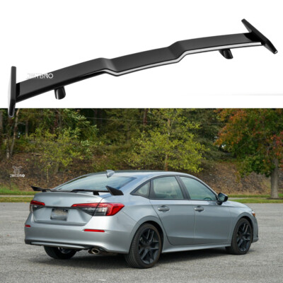 For Honda Civic TRD Style Gloss Black Car Rear Trunk Spoiler Wing Lip 57'' Long