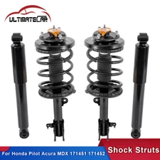 Set 4 Front & Rear Complete Shocks Struts Assembly For Honda Pilot Acura MDX