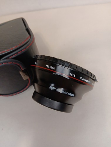 Sigma Tele Converter 1.4x for AF Video Camera Japan 077 Light Weight With Case - Picture 2 of 5
