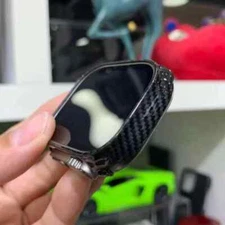 Genuine Carbon Fiber Case For Apple Watch Ultra 2 49mm Slim Bumper Frame Cover
