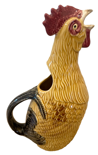 Limited Bordallo Pinheiro ROOSTER PITCHER Animal Figurine Earthenware Portugal - Picture 3 of 6