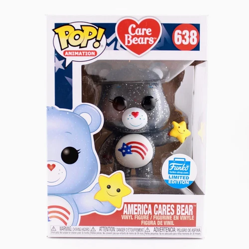 Funko Pop Care Bears - America Cares Bear (Glitter) - Funko Exclusive - #638