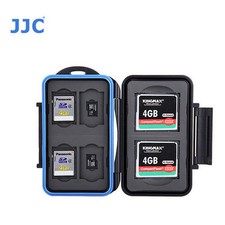 JJC MC-STC10 Memory Card Case fits 2 CF 4 SD 4 MSD Storage camera D810 7DII 6D