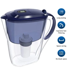 Filtered Water Filter Pitcher Dispenser 10Cup Purifier Jug,1 Filter Long Lasting