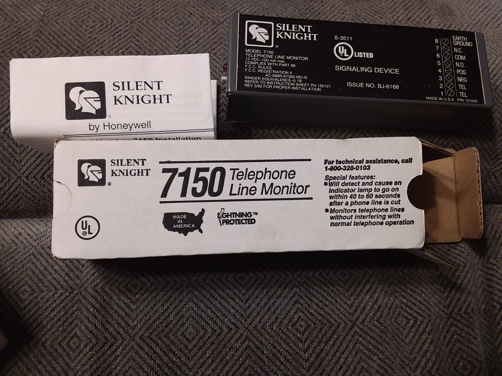 Silent Knight 7150 Telephone Line Monitor Signaling Device eBay