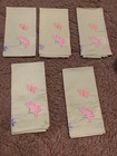 Blossoms & Blooms Boutique green Cloth Napkins Decor Lot of 5 - KOHLS 19 X 20.5"