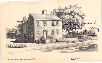 Vintage Postcard- THE IVY LODGE, NANTUCKET, MA.