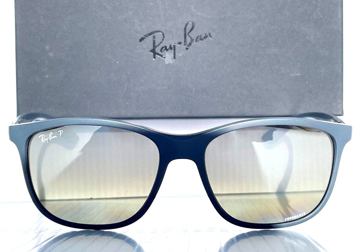 Ray Ban Racing Gry POLARIZED Silver Mirror Chromance 