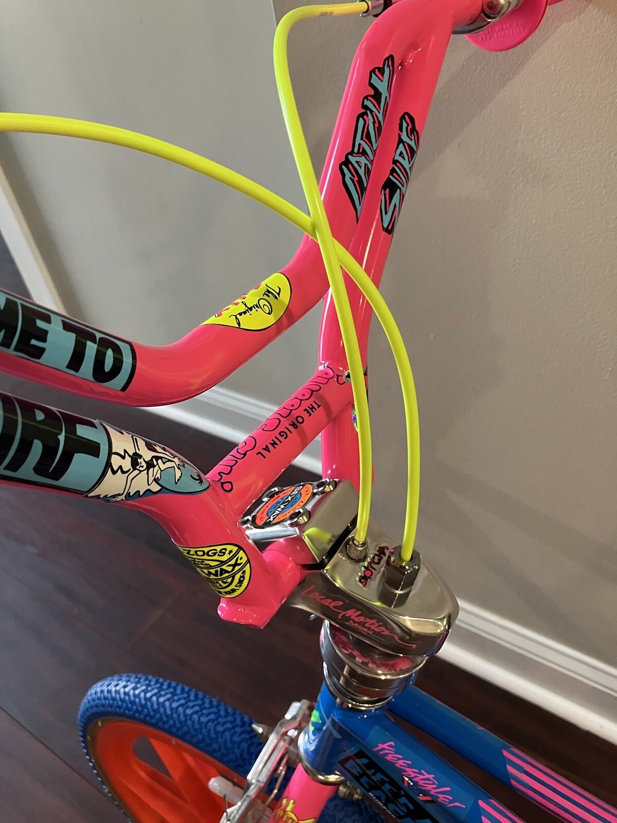 1987 Torker Custom Surf 80’s Freestyle BMX BIKE Bicycle Set Old School