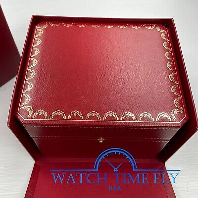New 100% Authentic Original Red Cartier Watch Box with outer New 100% Authentic Original Red Cartier Watch Box with outer