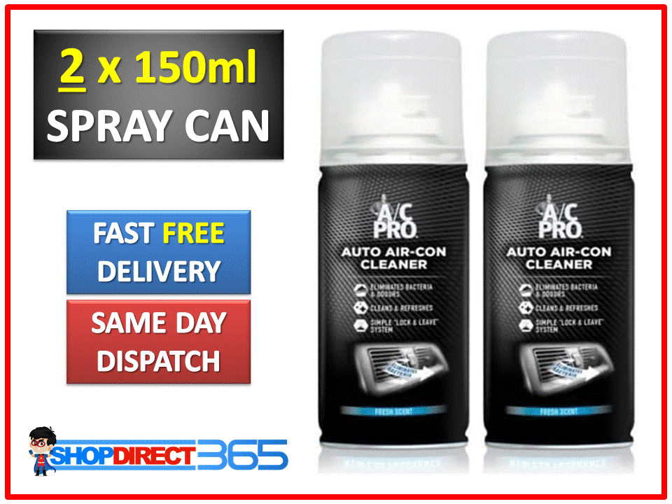 2 x A/C Pro Auto Air Con Conditioning Car Cleaner Purifier Bomb Fresh