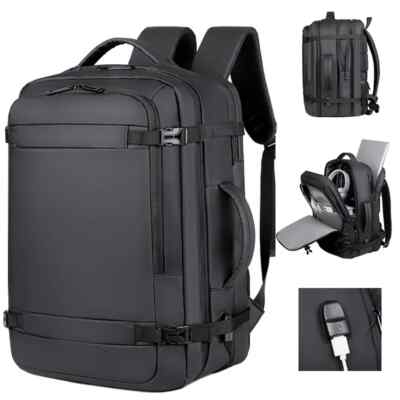 45L Travel Backpack Men's USB Charging Backpack Travel Or Work | eBay